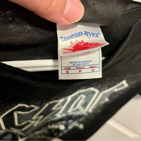 ACDC Small Vintage t-shirt black men liquid blue tennessee river - Picture 5 of 5